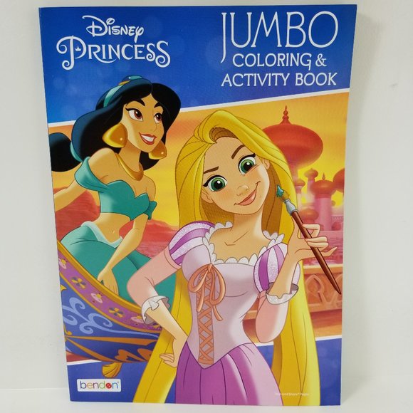Disney Princess Jumbo Coloring Activity Book - Picture 1 of 6